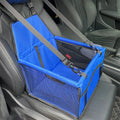 Showlu Fashion breathable nylon dog car seat cover with folding pet hammock, designed to protect car seats and keep pets comfortable.