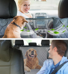 Dog Carriers Waterproof Rear Back Pet Dog Car Seat Cover Mats Hammock Protector with Safety Belt for Car and Large SUVs, Trucks