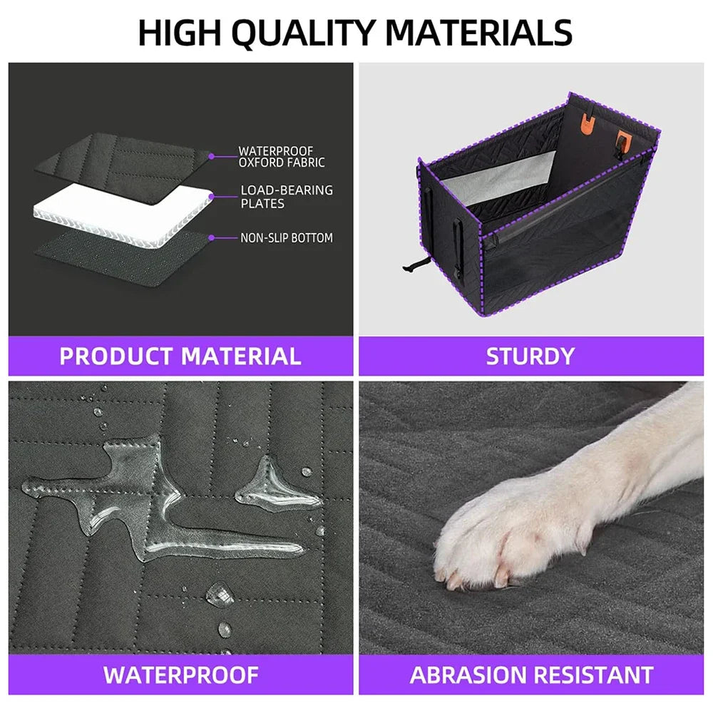 Waterproof Oxford cloth car pet seat pad by Showlu Fashion Store, universal dog protector for vehicle seats.