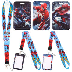 YQ998 Anime Spider-Man Lanyard Peter Parker Phone Rope for Key USB ID Card Badge Holder Cartoon Neck Strap Keychain Lariat