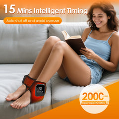 Electric Ankle Protector Ankle & Wrist Massager Foot Brace Hot Compress Vibration Ankle Support Guard Band Muscle Relaxation