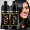 Eelhoe 3-in-1 black hair dye shampoo by SHOWLU FASHION STORE, herbal repair formula for gray hair, shown in a bottle.