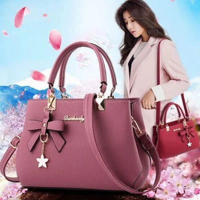Fashion Women Handbags PU Totes Bag Top-handle Embroidery Crossbody Bag Shoulder Bag Lady Simple Style Hand Bags