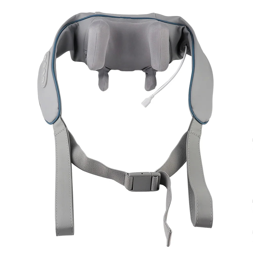 Showlu Smart Deep Tissue Neck and Shoulder Massage Shawl with electric heat therapy and adjustable massage functions.