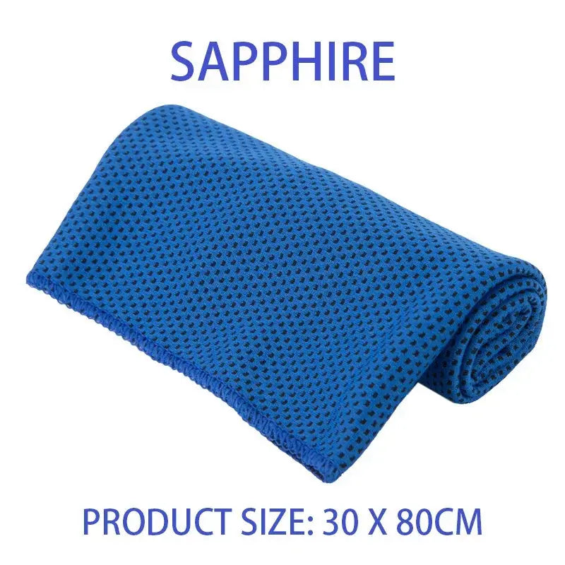 Soft microfiber sports towel from Stone's Store, quick-drying, super absorbent, lightweight towel suitable for gym, swim, yoga, beach, camping.