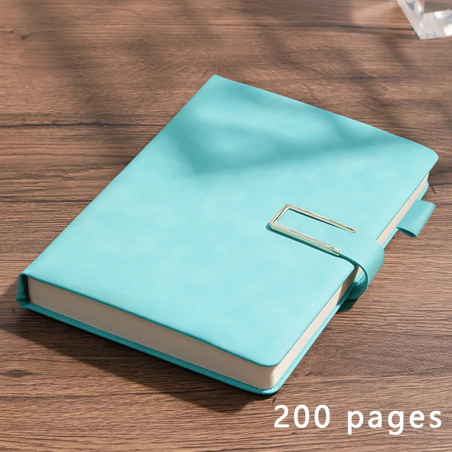 Personalized vintage A5 leather notebook with soft cover, featuring elegant design and customizable details from Showlu Fashion Store.
