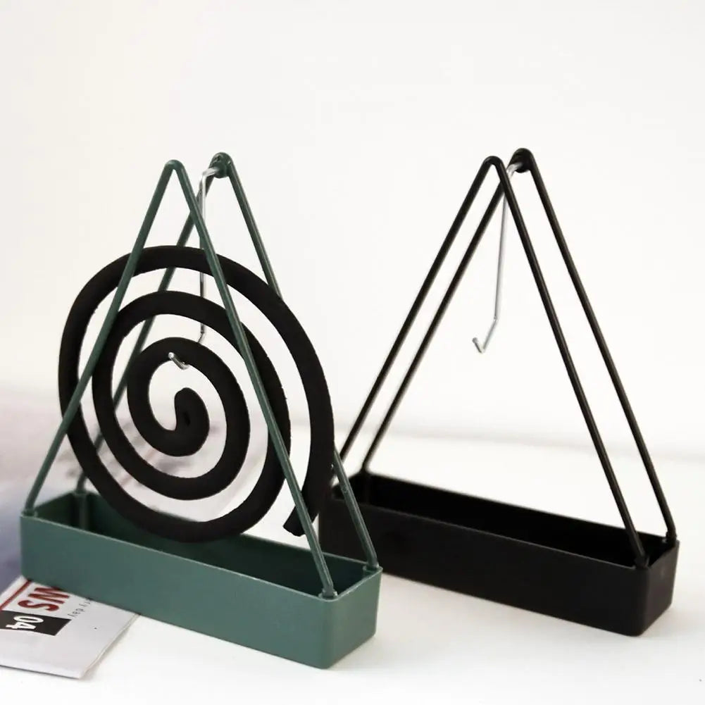 Modern plastic mosquito coil holder and incense burner frame, household repellent rack for bedroom use.