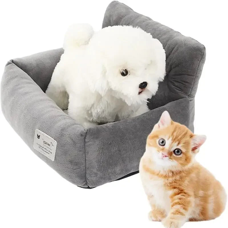 Showlu 2-in-1 dog car seat cover and travel bed made of polyester, featuring a pet hammock for secure car journeys.