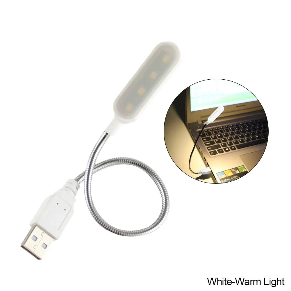 Showlu Smart General USB LED Light attached to a laptop, providing bright, energy-efficient illumination for work or study.