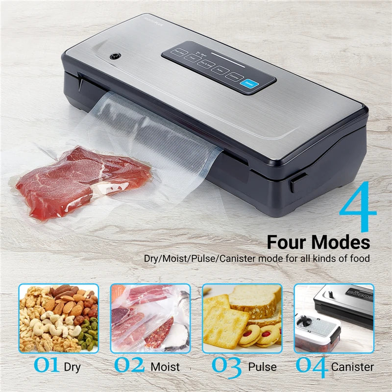 INKBIRD Vacuum Sealer Machine with Dry, Moist, Pulse and Canister Modes