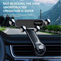 Showlu Gravity Car Phone Holder with 360° air vent clip mount for 4.7 to 7-inch smartphones, showing mounted phone in a vehicle.