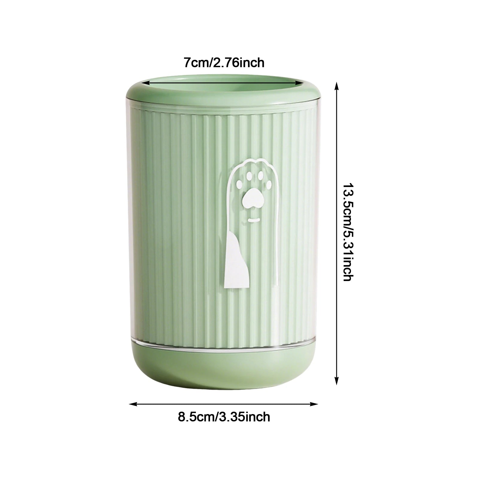 Showlu Smart General Pet Paw Cleaner Cup with water-filled chamber and silicone brush for easy paw cleaning.