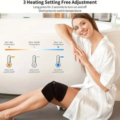 USB Heated Knee Brace 3-Level Electric Heating Knee Support Pad Warm Therapy Pain Relief Wrap