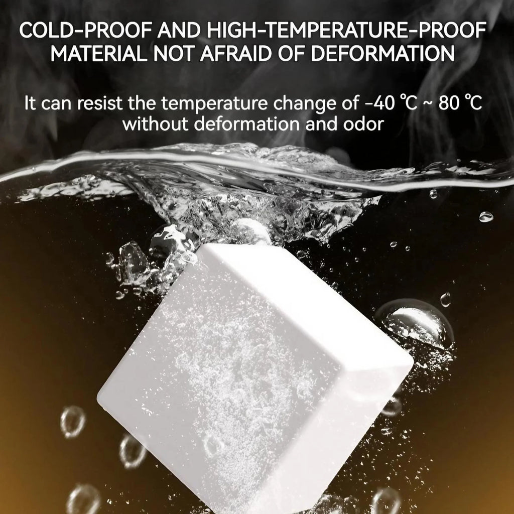 Colorful LED Smart Mood Cube by Showlu Smart General displaying vibrant lighting effects on a sleek black surface.