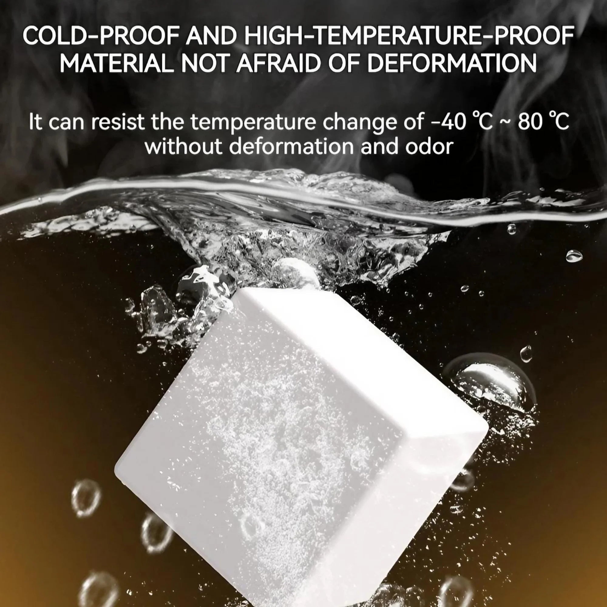 Colorful LED Smart Mood Cube by Showlu Smart General displaying vibrant lighting effects on a sleek black surface.