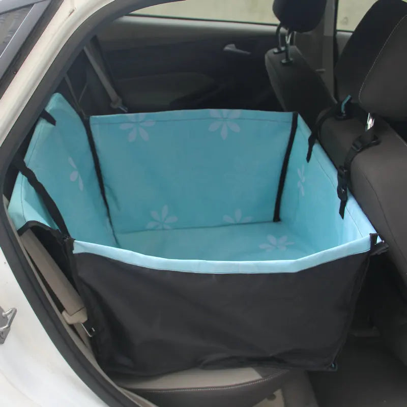 Waterproof Cawayi Kennel Dog Car Seat Cover by Showlu Fashion Store, showing its hammock-style design and durable fabric for pet travel.