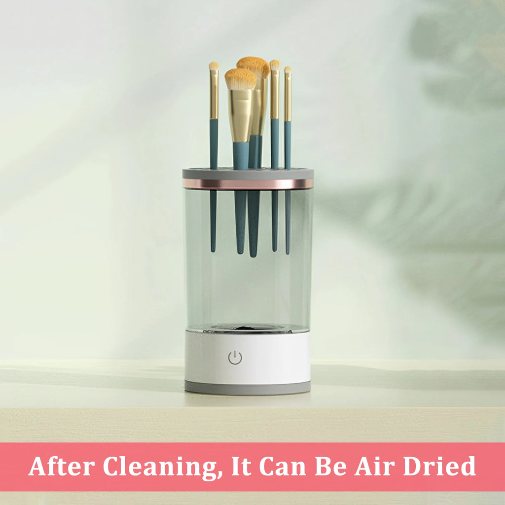 Showlu Smart Electric Makeup Brush Cleaner USB device for automatic deep cleaning of makeup brushes.