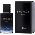 Dior Sauvage men’s parfum spray, 100ml, featuring sleek bottle design and long-lasting fragrance for men.