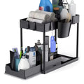 Showlu Smart General under sink organizer rack with multiple compartments for kitchen or bathroom storage.