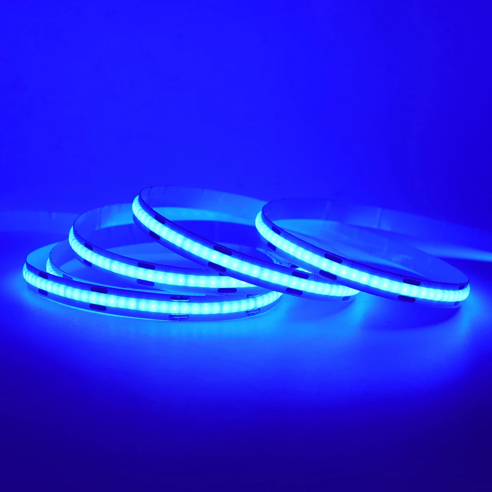 Showlu Smart General motion sensor LED strip light with 5V USB, showing the strip illuminated in a modern setting.