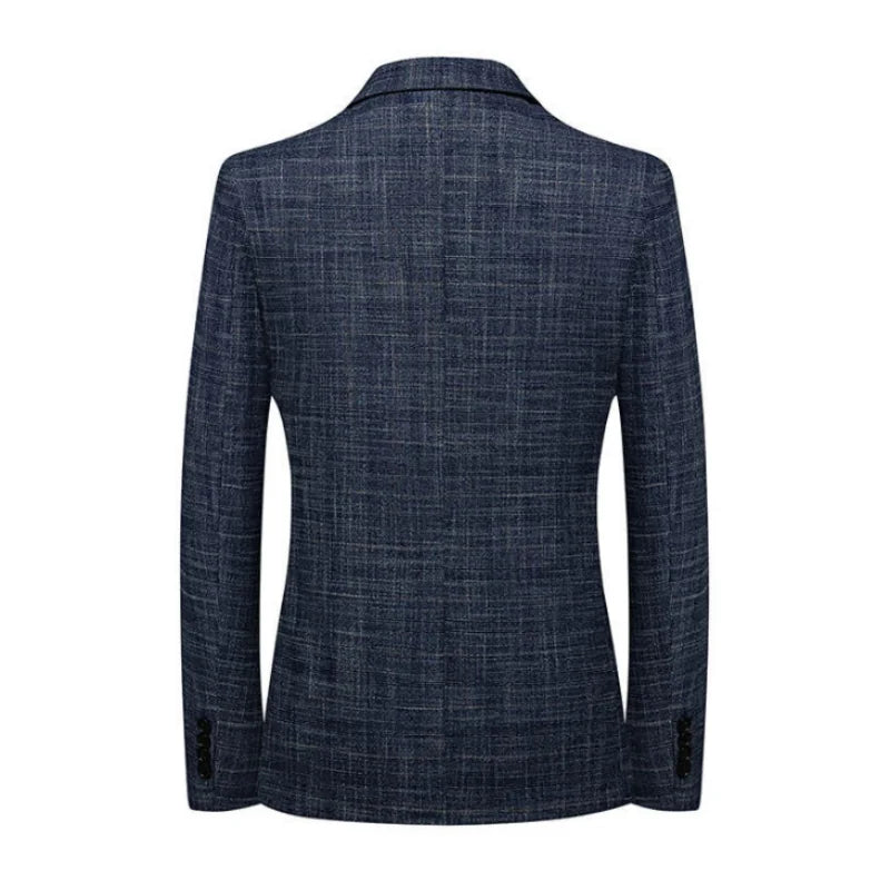 Men's slim fit business casual blazer by SHOWLU, single-breasted polyester blazer with tailored style and modern fit.