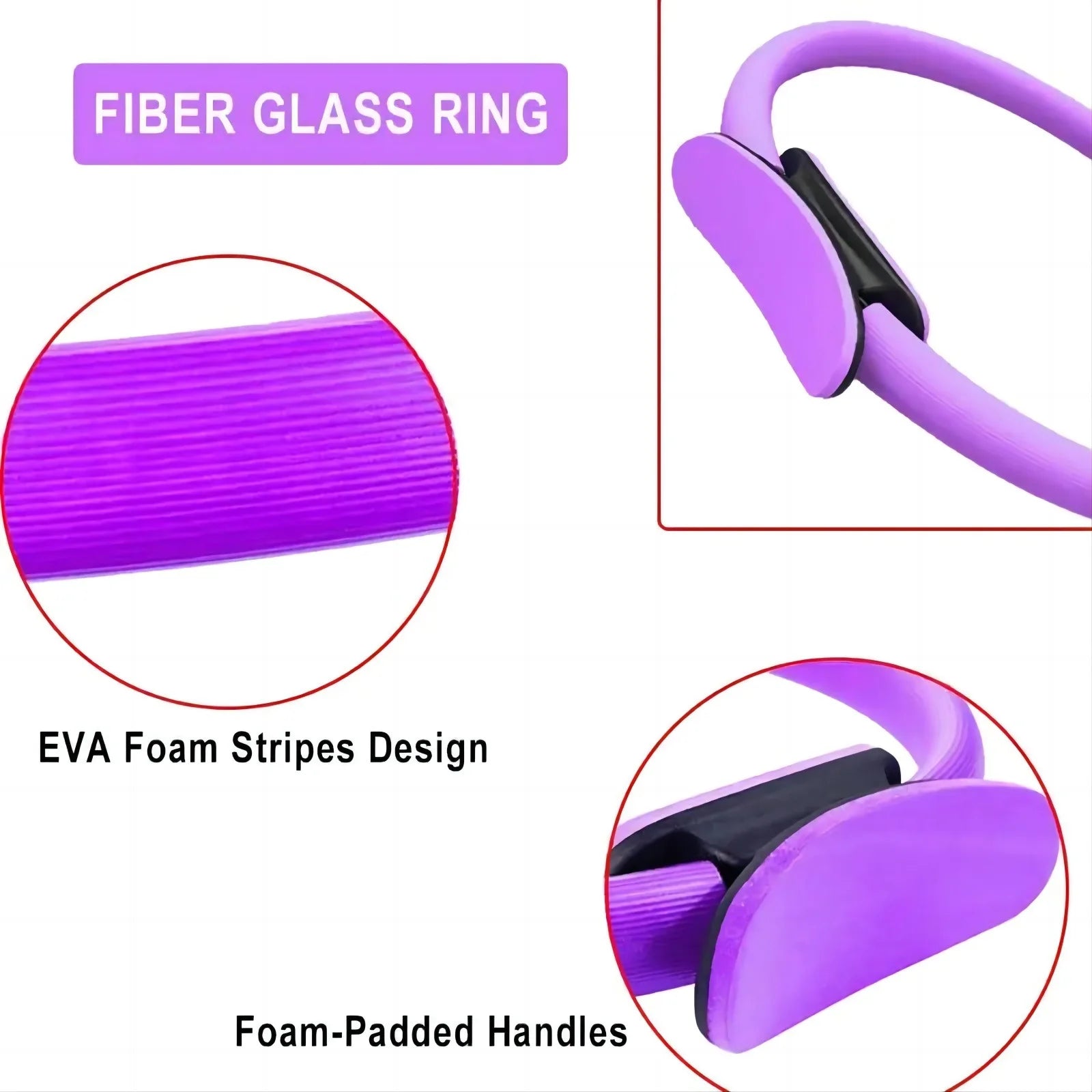 Showlu Smart General Pilates Ring Toner for full-body resistance exercises, featuring a durable circular design and comfortable grip handles.