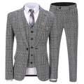 Men's houndstooth 3-piece suit by SHOWLU FASHION, slim fit wool blend tuxedo with jacket, vest, and trousers, stylish formal wear