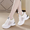 Showlu Fashion Store women's small size spring and autumn casual shoes with thick soles and height-increasing design.