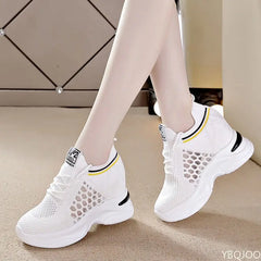 Small Size Spring and Autumn Fashionable Thick Soled Height Increasing Women's Shoes Versatile Casual and Comfortable Dad Shoes