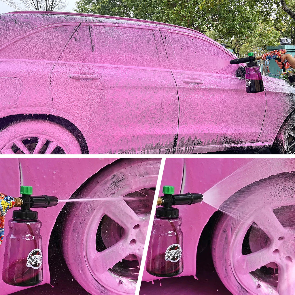 Showlu Smart General pressure washer foam cannon gun for car cleaning with adjustable foam spray and durable construction.