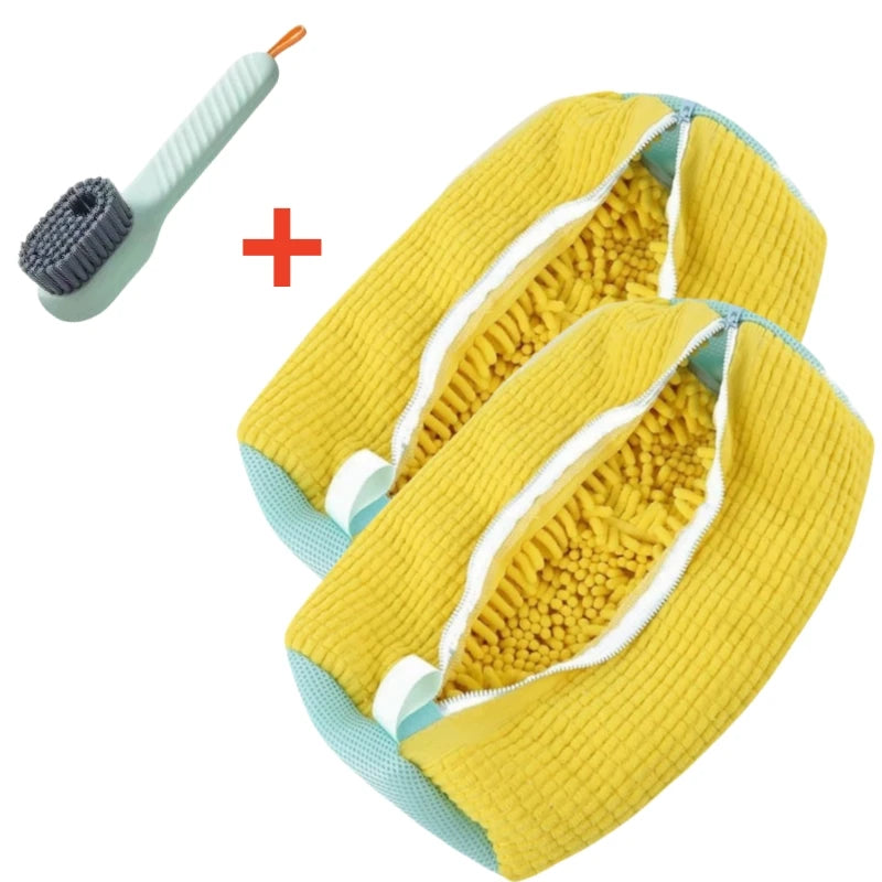 Showlu Smart General portable shoe cleaner brush with ergonomic handle and soft bristles for easy shoe cleaning.