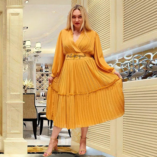 African Dresses For Women Summer Autumn Africa Clothing Long Sleeve Lace Sexy V-Neck Slim Dress Office Lady Party Lace Dress
