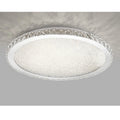 LOYALHEARTD 16-inch silver crystal LED ceiling light with raindrop chandelier design, modern and elegant lighting fixture