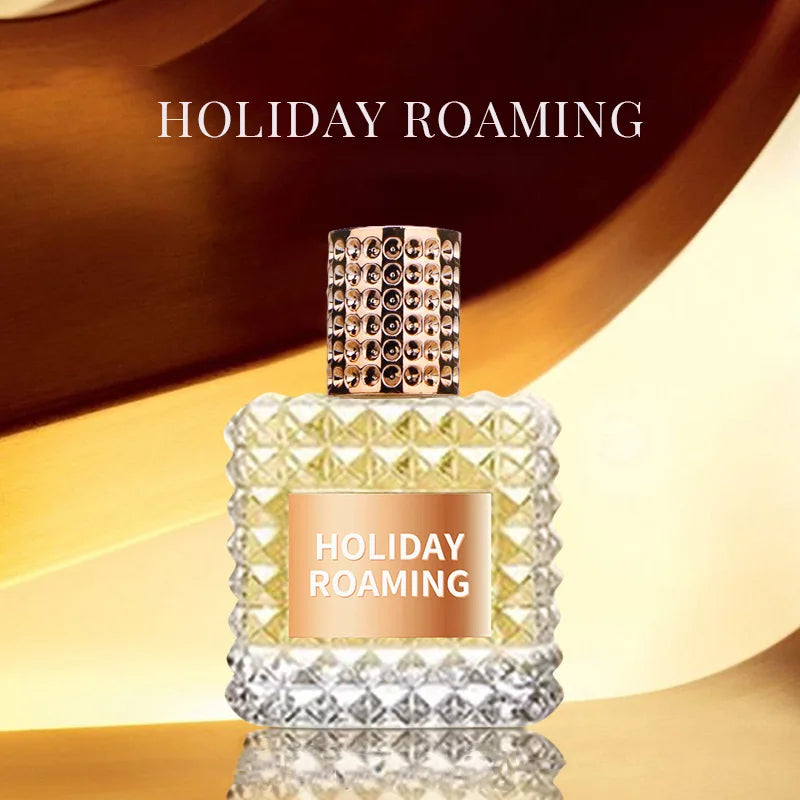 Showlu Fashion Rivet Series Floral EDT perfume bottle, 100ml long-lasting fragrance with elegant floral design.
