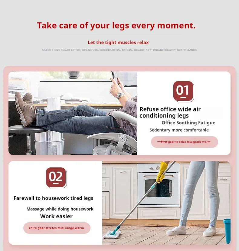 Wireless SHOWLU FASHION STORE Omsblkin Electric Foot Massager with heating and vibration therapy for soothing foot relief.