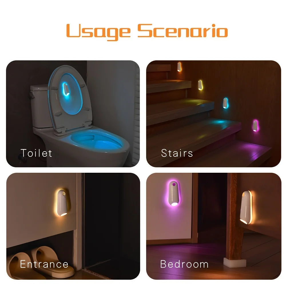 Showlu Smart General motion sensor LED night light for mice, illuminating dark spaces with automatic on/off functionality.