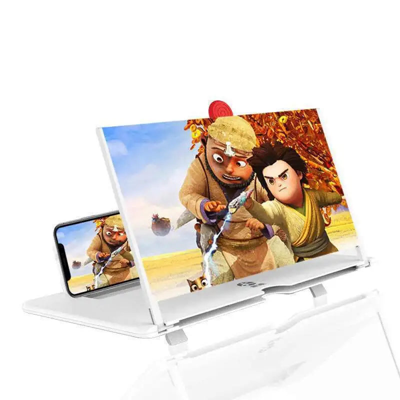 Showlu Smart General phone screen magnifier enhancing display size with clear, curved lens for comfortable viewing.