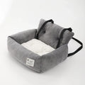 Showlu Portable Dog Car Seat Carrier made of breathable polyester, designed for comfortable pet travel and safety.