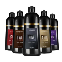 Nova Shampoo & Dye Moisturizing Quick Dyeing Hair Dye Nourish Lasting Natural Shampoo Flood Oil Control Fluffy Hair Care Product