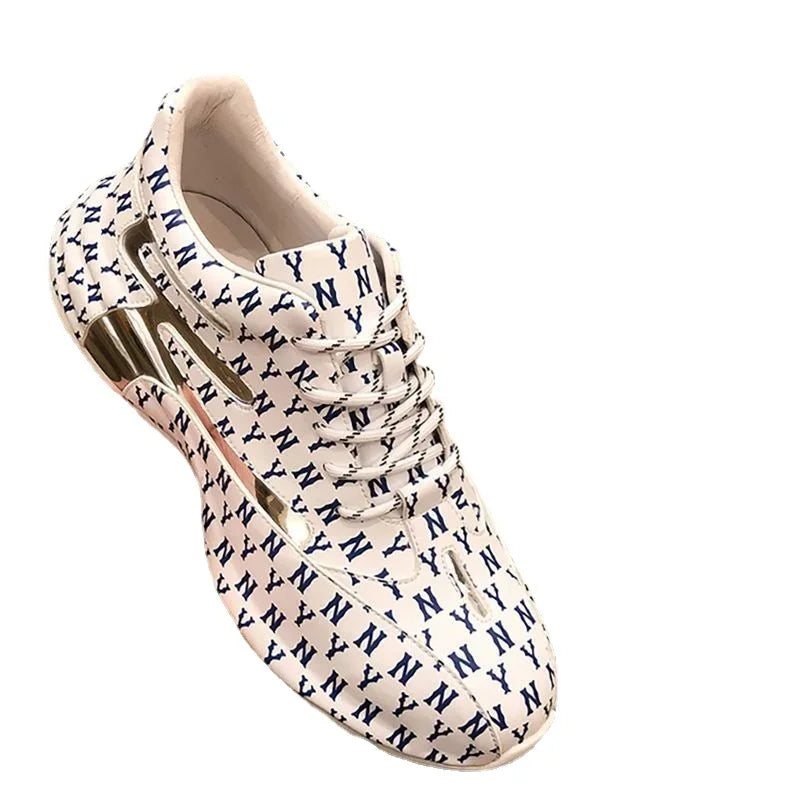 Luxury men's breathable sports shoes with low cut design, thick sole, and casual outdoor style by Showlu Fashion Store.