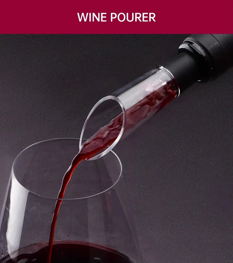 Showlu Smart General electric wine bottle opener set with sleek design and charging base, perfect for opening wine bottles effortlessly.