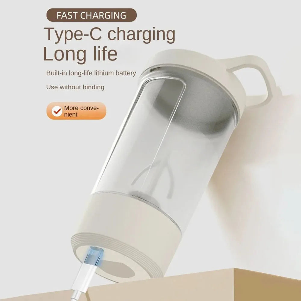 Electric Blender Cup Portable Blender Cup Milk Powder Protein Powder Blender Automatic Shaker Cup Home Travel Outdoor Sports Gym
