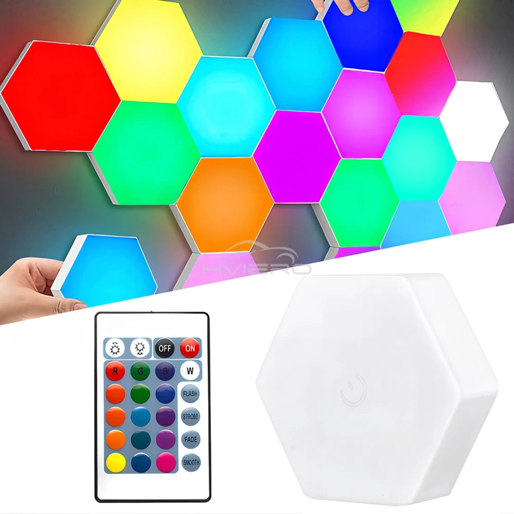 Showlu Smart General LED touch wall tiles showcasing modern, illuminated surface with touch controls for customizable lighting effects.