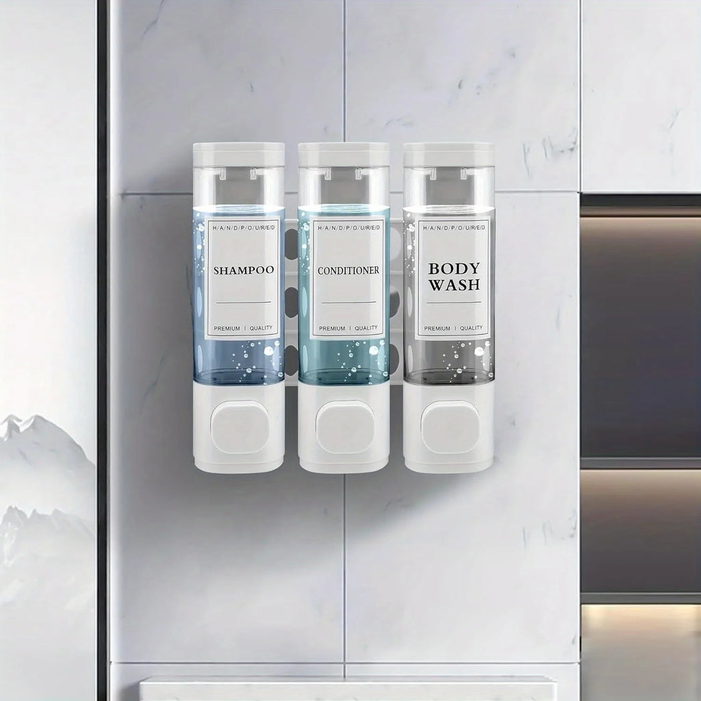 Wall mounted Showlu Smart General laundry detergent dispenser with multiple compartments and modern design for easy use.
