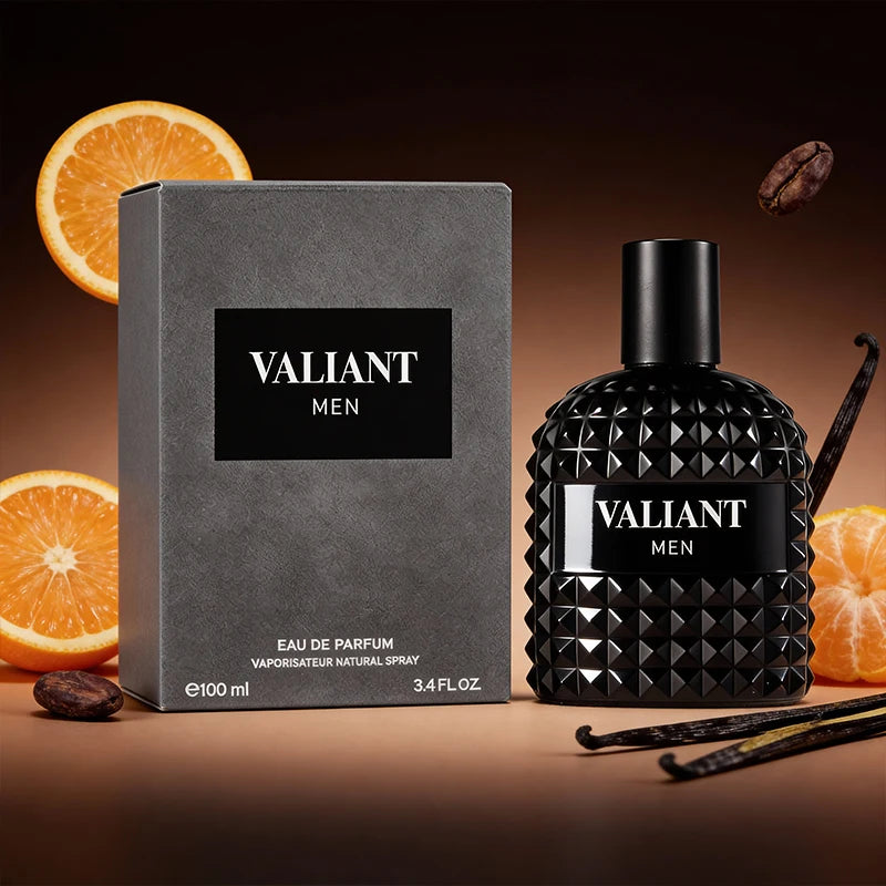 Showlu Mandarin Orange and Bergamot unisex Eau De Parfum bottle, 3.4 fl oz, with citrus and floral notes in a sleek glass bottle