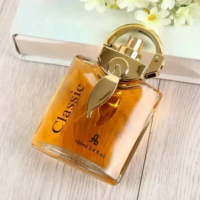 Okeny's Arabic style men's EDP perfume bottle showing floral cologne scent, 100ml, in elegant packaging.