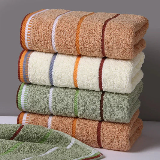 100% Cotton Bathroom Hand Towel Thickened Face Hair Towels Bathroom Adults Hotel Travel LoverIncreases Water Absorption SHOWLU FASHION STORE