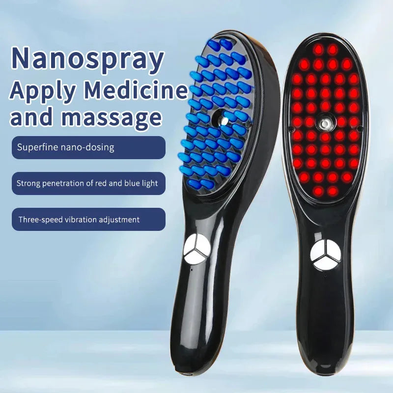 Showlu Smart Laser Hair Growth Comb with red and blue light therapy for stimulating hair follicles and promoting hair growth.