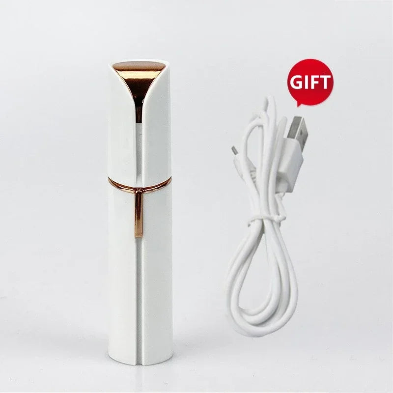 SHOWLU Electric Eyebrow Trimmer and Lipstick Hair Remover from SHOWLU FASHION STORE, USB rechargeable, compact grooming device.