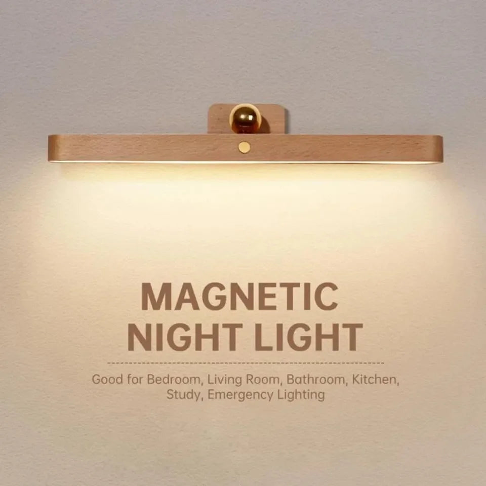 Showlu Smart General LED wall-mounted night lamp emitting soft white light for bedroom or hallway lighting.